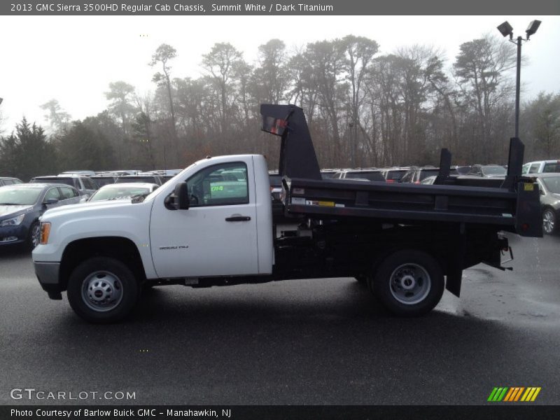 Summit White / Dark Titanium 2013 GMC Sierra 3500HD Regular Cab Chassis