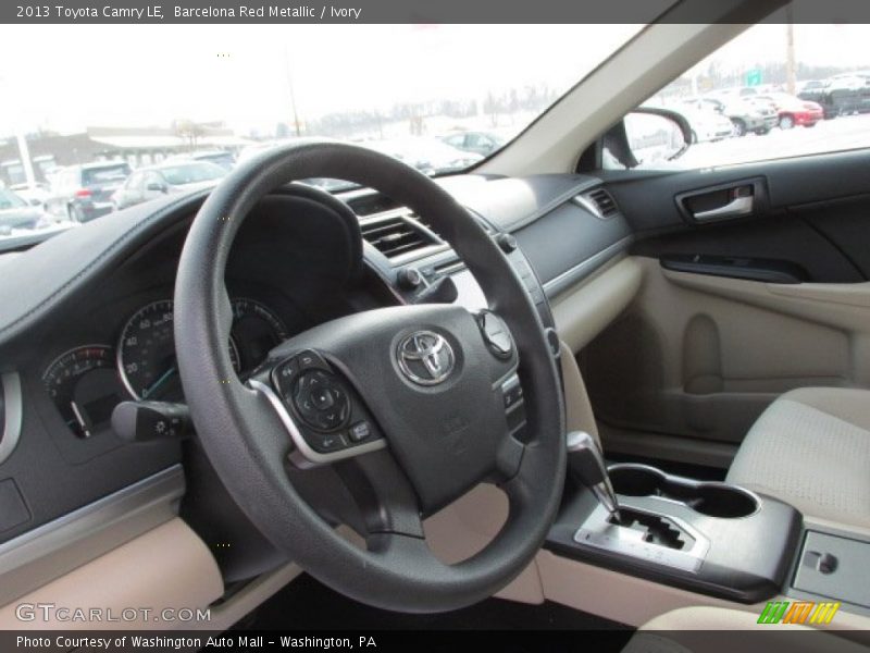 Barcelona Red Metallic / Ivory 2013 Toyota Camry LE