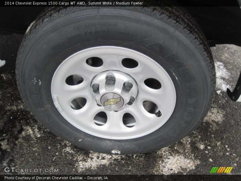 Summit White / Medium Pewter 2014 Chevrolet Express 1500 Cargo WT AWD
