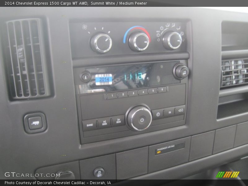 Summit White / Medium Pewter 2014 Chevrolet Express 1500 Cargo WT AWD