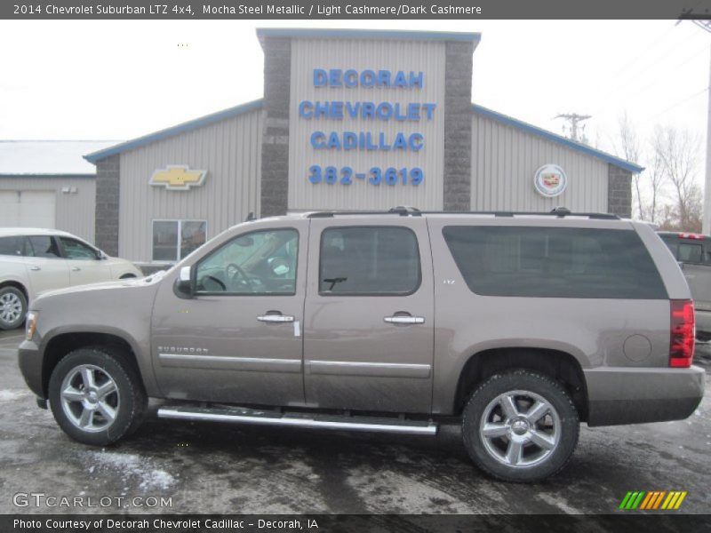 Mocha Steel Metallic / Light Cashmere/Dark Cashmere 2014 Chevrolet Suburban LTZ 4x4