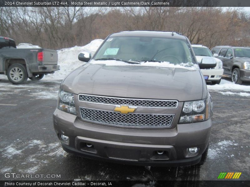 Mocha Steel Metallic / Light Cashmere/Dark Cashmere 2014 Chevrolet Suburban LTZ 4x4