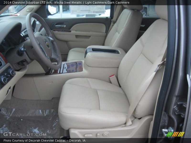 Mocha Steel Metallic / Light Cashmere/Dark Cashmere 2014 Chevrolet Suburban LTZ 4x4