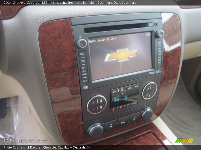 Mocha Steel Metallic / Light Cashmere/Dark Cashmere 2014 Chevrolet Suburban LTZ 4x4