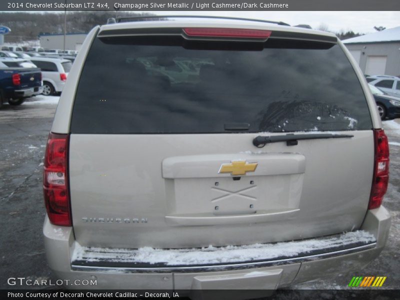 Champagne Silver Metallic / Light Cashmere/Dark Cashmere 2014 Chevrolet Suburban LTZ 4x4