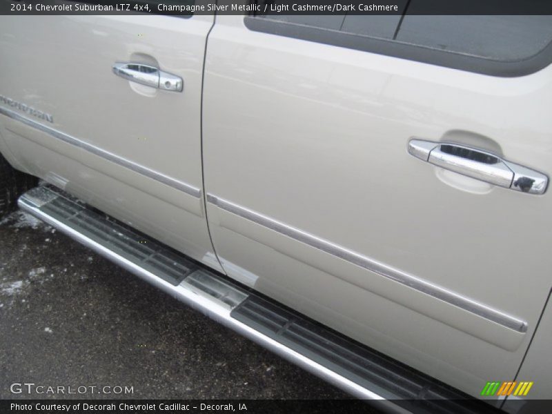 Champagne Silver Metallic / Light Cashmere/Dark Cashmere 2014 Chevrolet Suburban LTZ 4x4