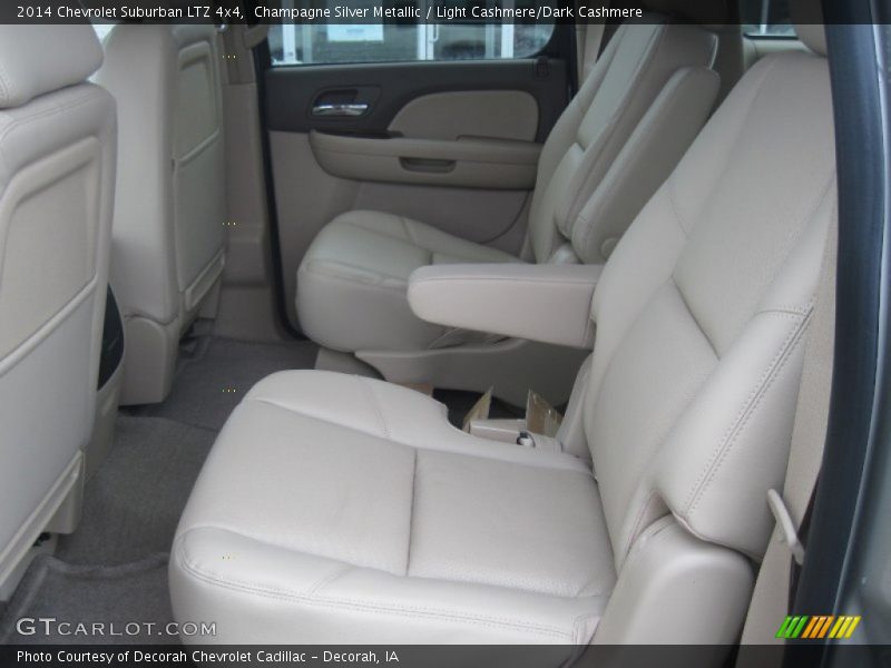 Champagne Silver Metallic / Light Cashmere/Dark Cashmere 2014 Chevrolet Suburban LTZ 4x4