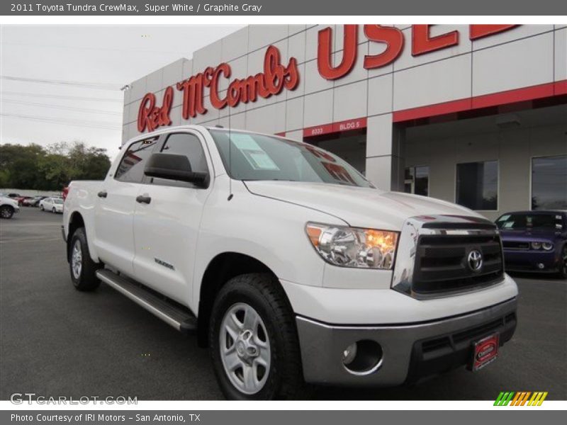 Super White / Graphite Gray 2011 Toyota Tundra CrewMax
