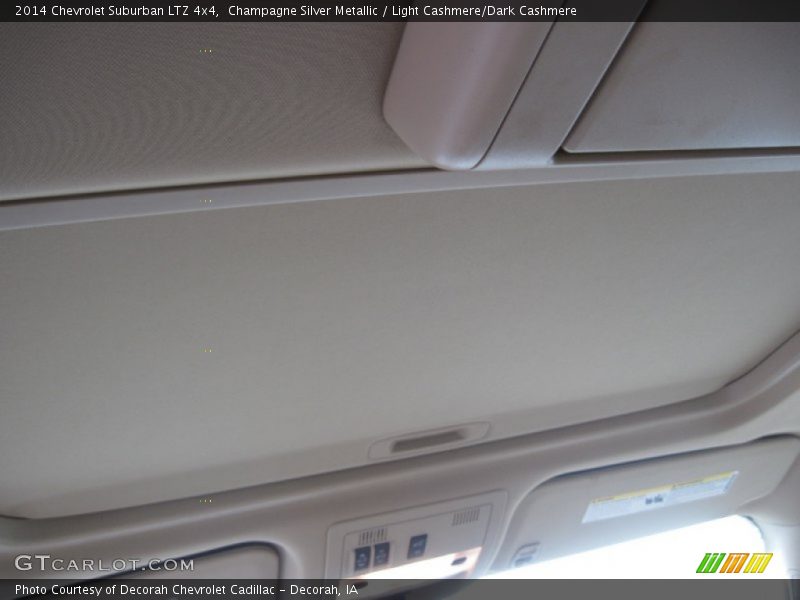 Champagne Silver Metallic / Light Cashmere/Dark Cashmere 2014 Chevrolet Suburban LTZ 4x4