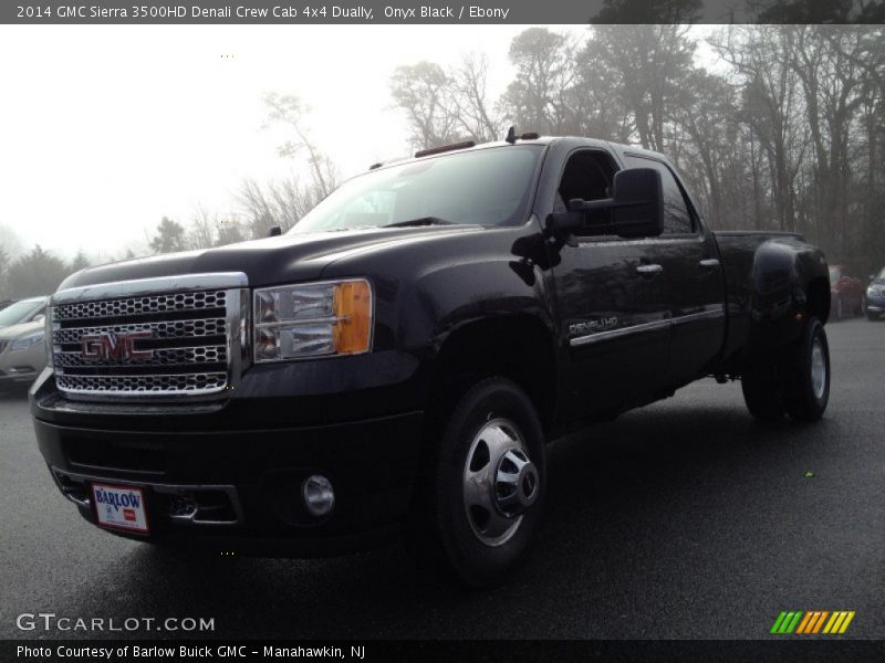 Onyx Black / Ebony 2014 GMC Sierra 3500HD Denali Crew Cab 4x4 Dually