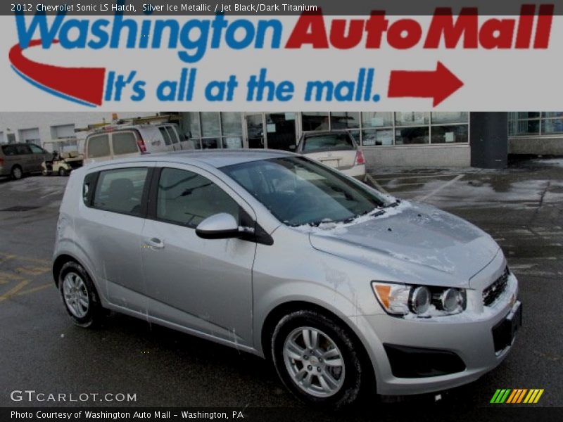 Silver Ice Metallic / Jet Black/Dark Titanium 2012 Chevrolet Sonic LS Hatch
