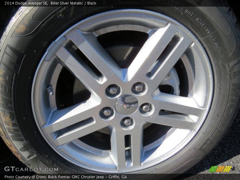 Billet Silver Metallic / Black 2014 Dodge Avenger SE