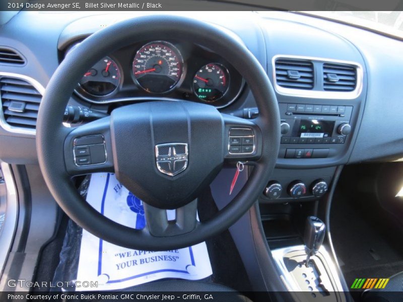 Billet Silver Metallic / Black 2014 Dodge Avenger SE