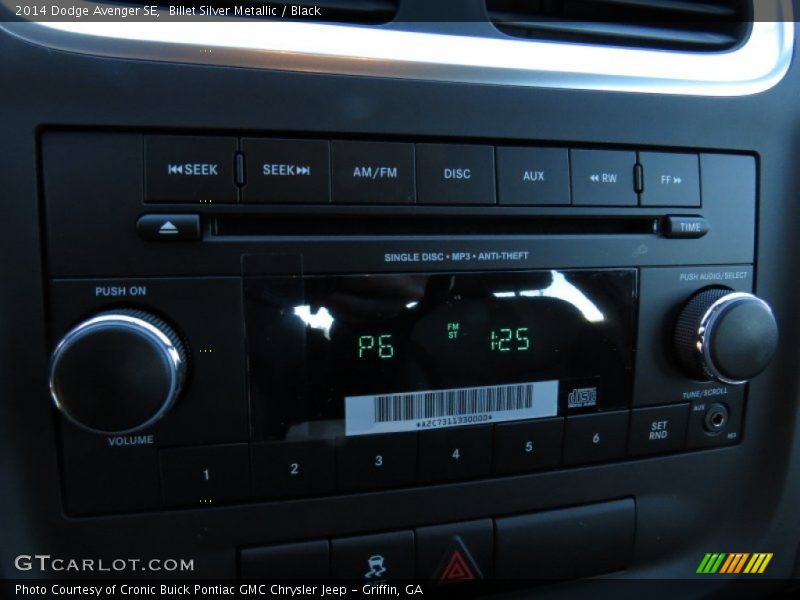 Billet Silver Metallic / Black 2014 Dodge Avenger SE