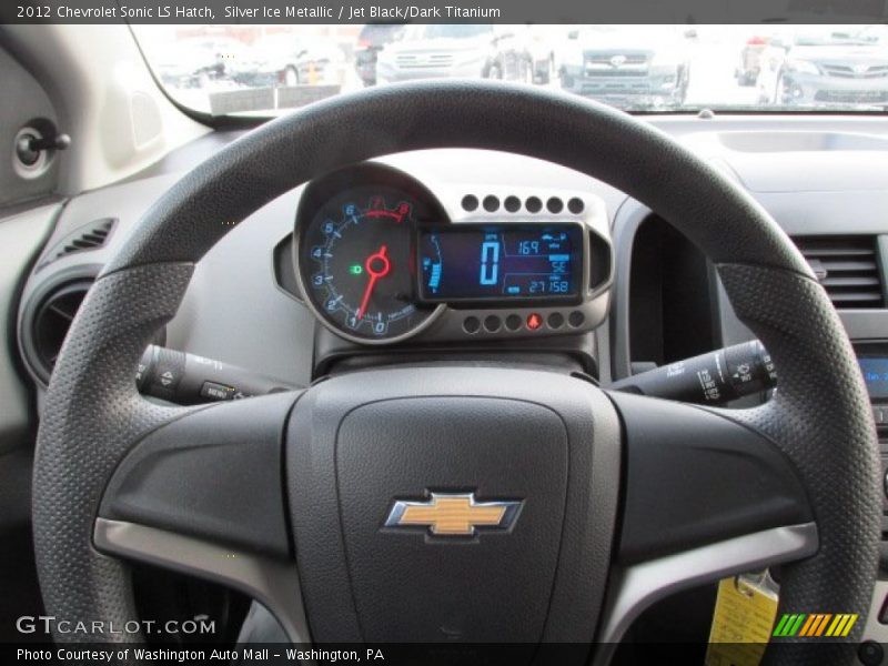 Silver Ice Metallic / Jet Black/Dark Titanium 2012 Chevrolet Sonic LS Hatch