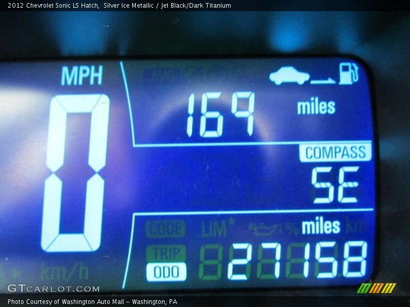 Silver Ice Metallic / Jet Black/Dark Titanium 2012 Chevrolet Sonic LS Hatch
