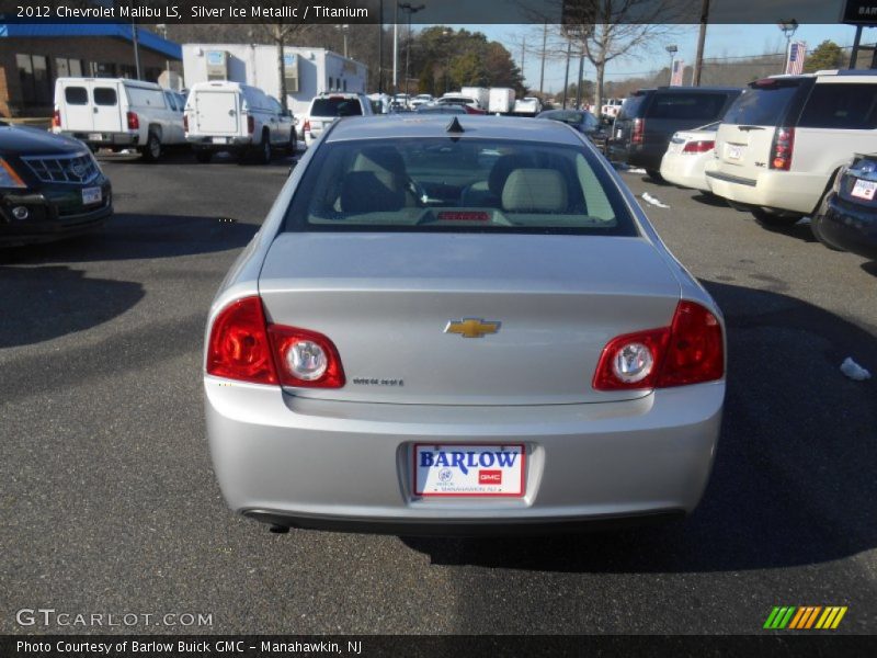 Silver Ice Metallic / Titanium 2012 Chevrolet Malibu LS