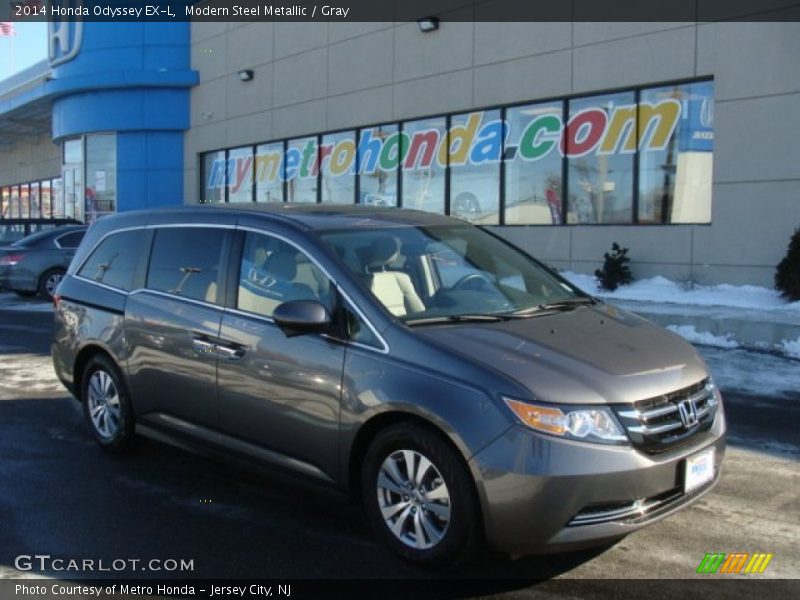 Modern Steel Metallic / Gray 2014 Honda Odyssey EX-L