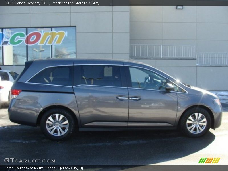Modern Steel Metallic / Gray 2014 Honda Odyssey EX-L