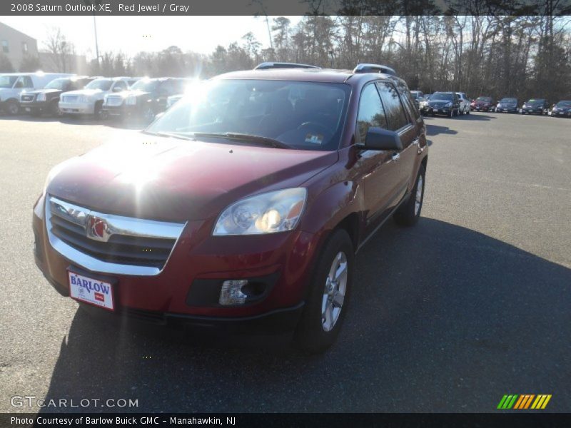 Red Jewel / Gray 2008 Saturn Outlook XE