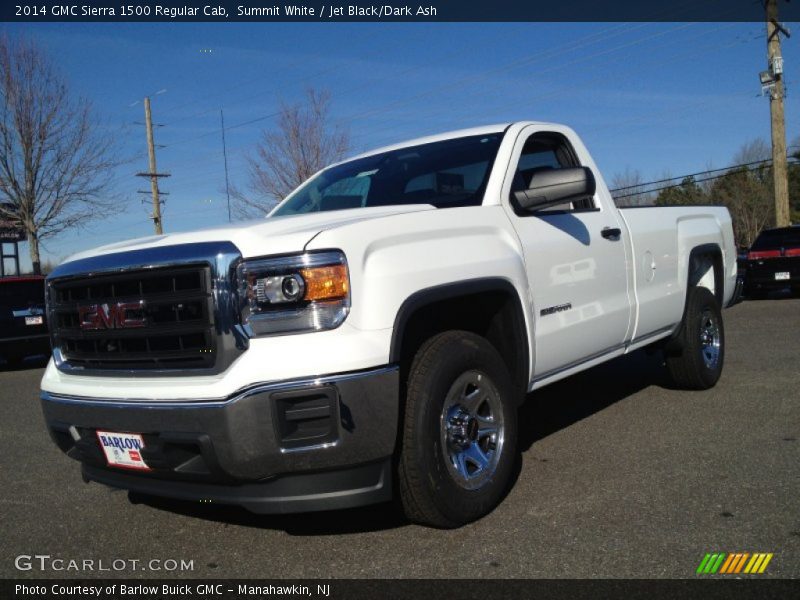 Summit White / Jet Black/Dark Ash 2014 GMC Sierra 1500 Regular Cab