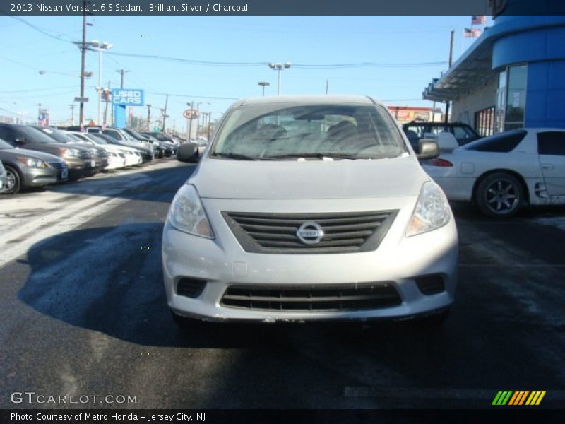 Brilliant Silver / Charcoal 2013 Nissan Versa 1.6 S Sedan