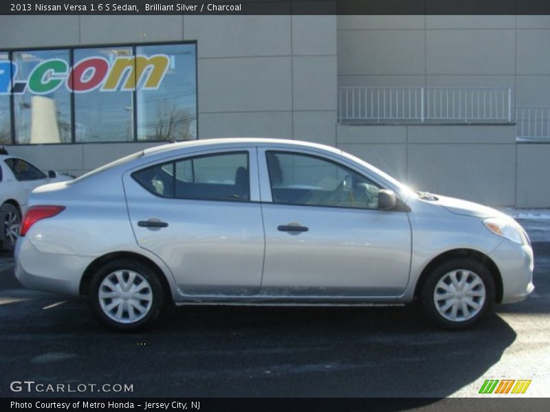 Brilliant Silver / Charcoal 2013 Nissan Versa 1.6 S Sedan