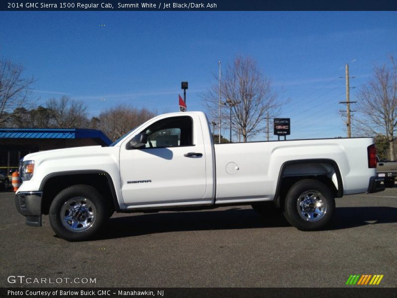 Summit White / Jet Black/Dark Ash 2014 GMC Sierra 1500 Regular Cab