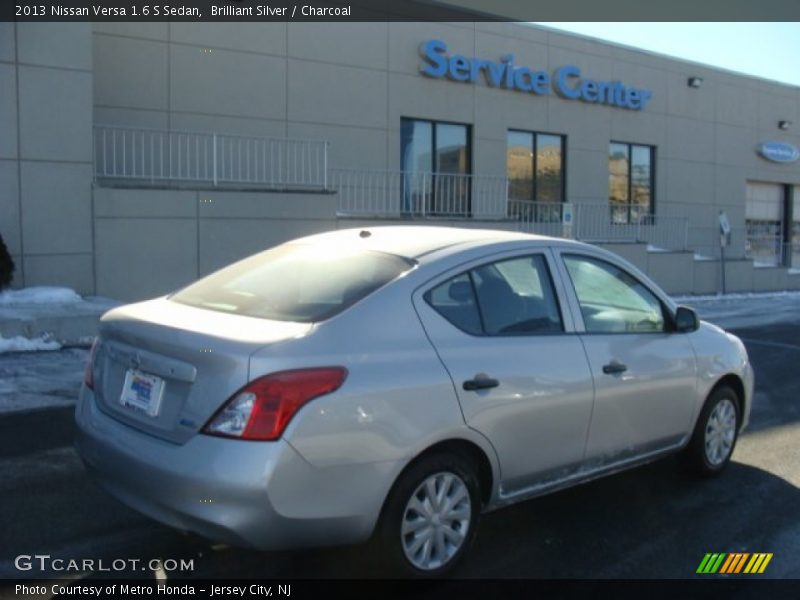 Brilliant Silver / Charcoal 2013 Nissan Versa 1.6 S Sedan