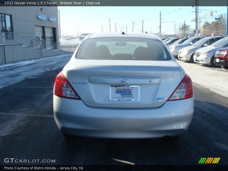 Brilliant Silver / Charcoal 2013 Nissan Versa 1.6 S Sedan