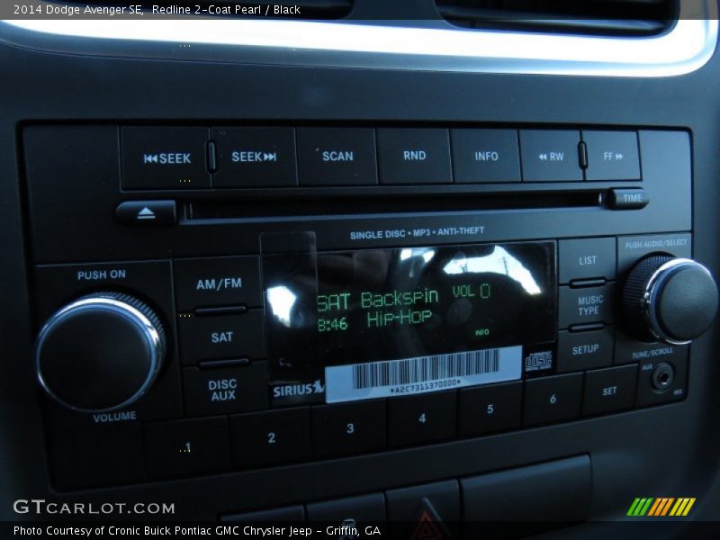 Redline 2-Coat Pearl / Black 2014 Dodge Avenger SE