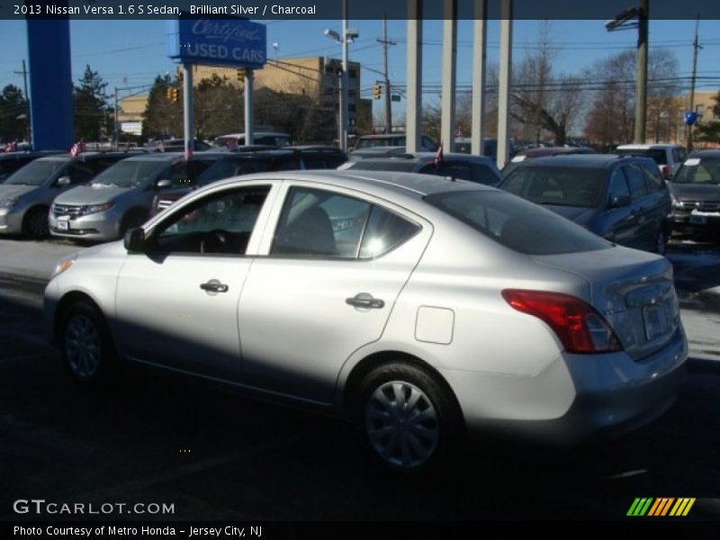 Brilliant Silver / Charcoal 2013 Nissan Versa 1.6 S Sedan