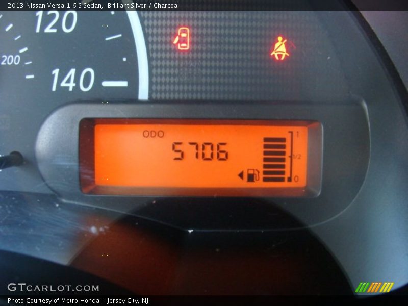 Brilliant Silver / Charcoal 2013 Nissan Versa 1.6 S Sedan
