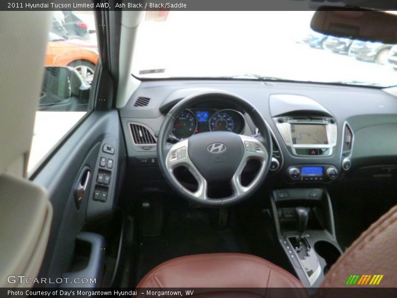 Ash Black / Black/Saddle 2011 Hyundai Tucson Limited AWD