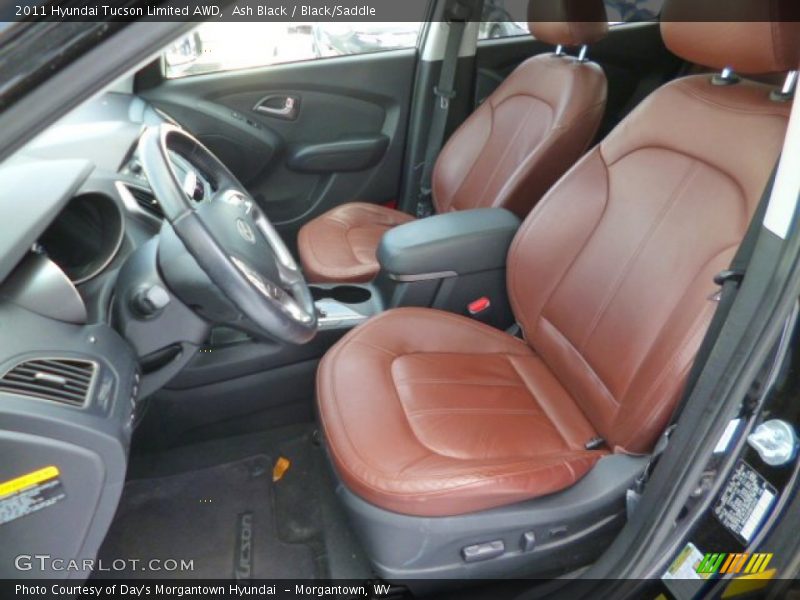 Ash Black / Black/Saddle 2011 Hyundai Tucson Limited AWD