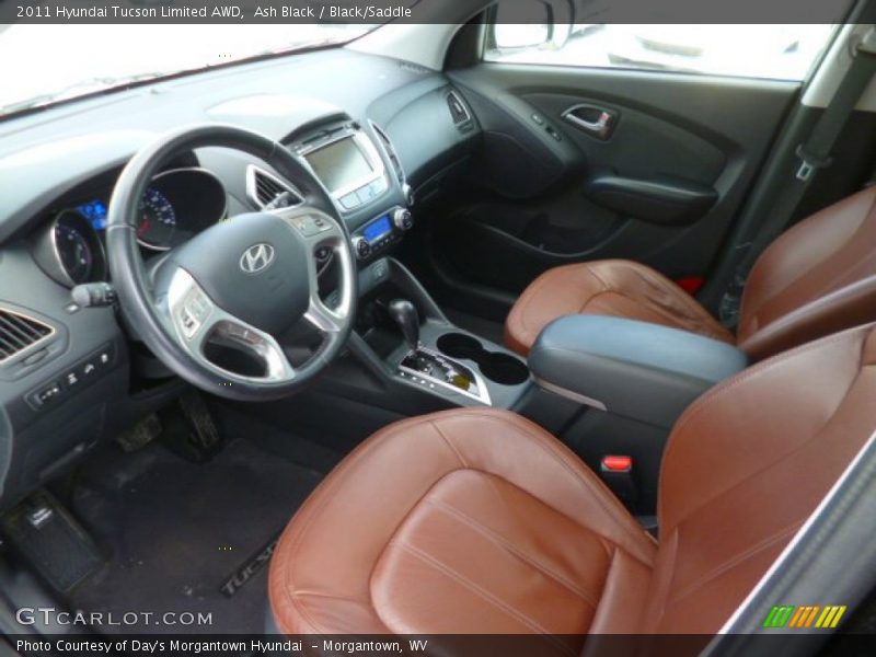 Ash Black / Black/Saddle 2011 Hyundai Tucson Limited AWD
