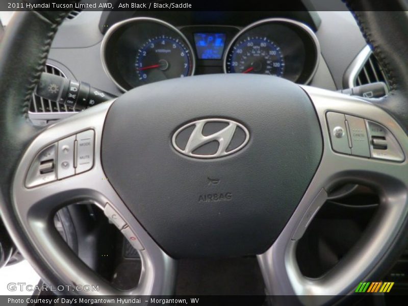 Ash Black / Black/Saddle 2011 Hyundai Tucson Limited AWD