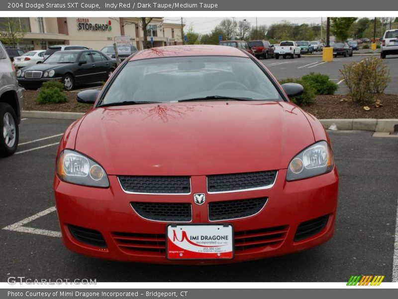 Indy Red / Dark Taupe/Medium Taupe 2004 Dodge Stratus SXT Coupe