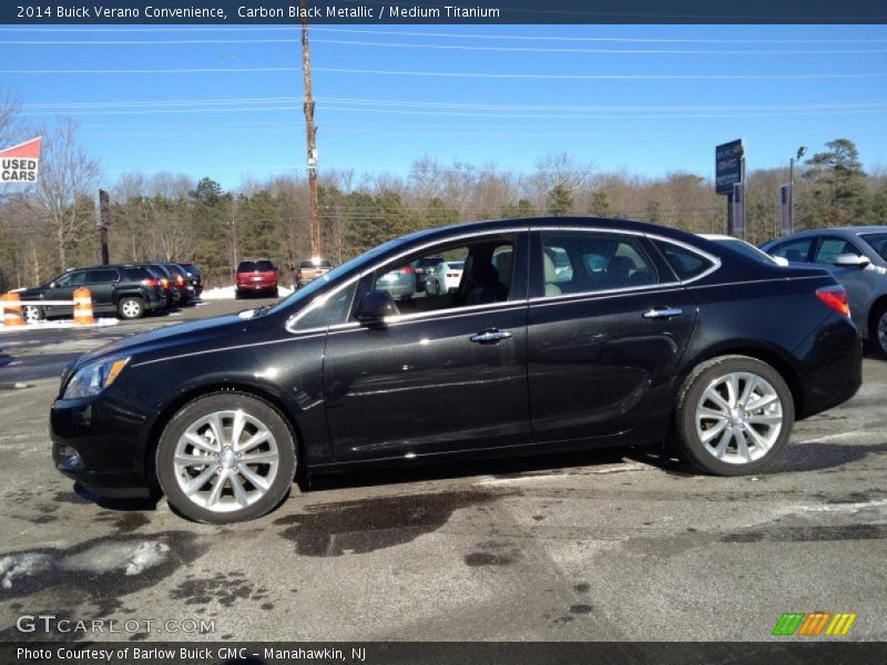 Carbon Black Metallic / Medium Titanium 2014 Buick Verano Convenience