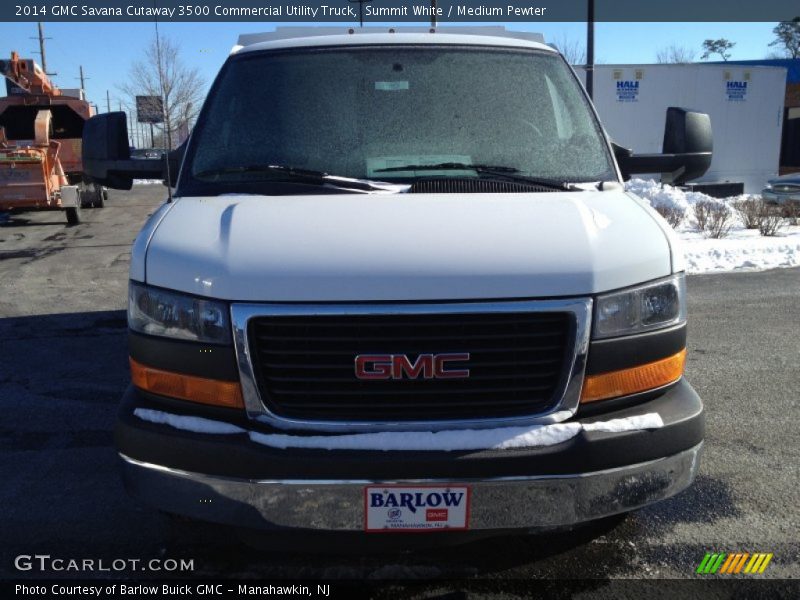 Summit White / Medium Pewter 2014 GMC Savana Cutaway 3500 Commercial Utility Truck