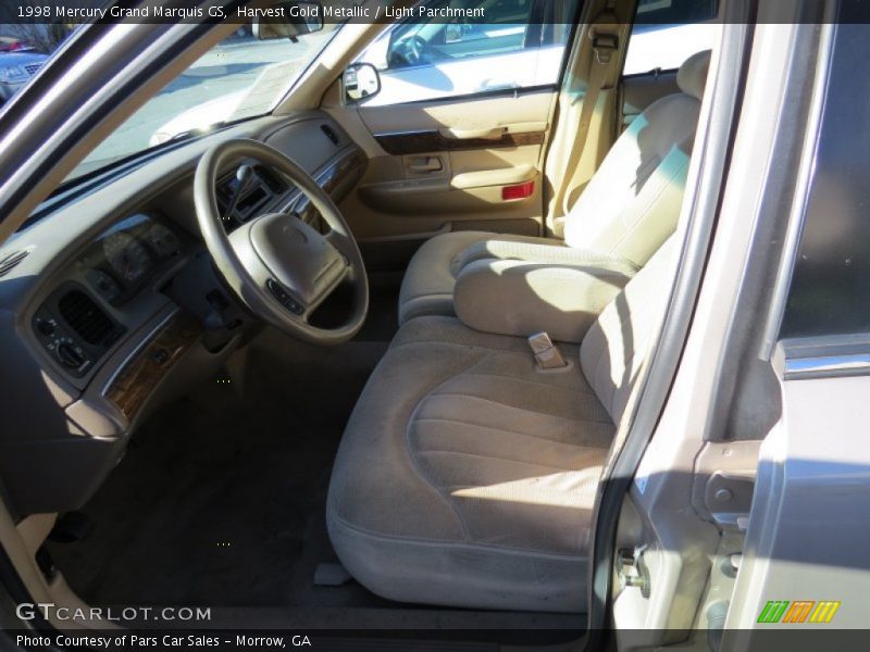 Harvest Gold Metallic / Light Parchment 1998 Mercury Grand Marquis GS