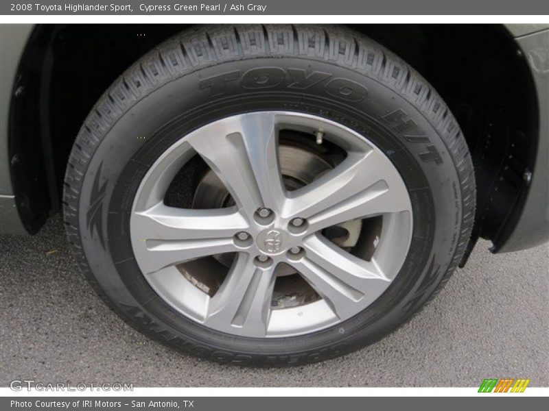 Cypress Green Pearl / Ash Gray 2008 Toyota Highlander Sport