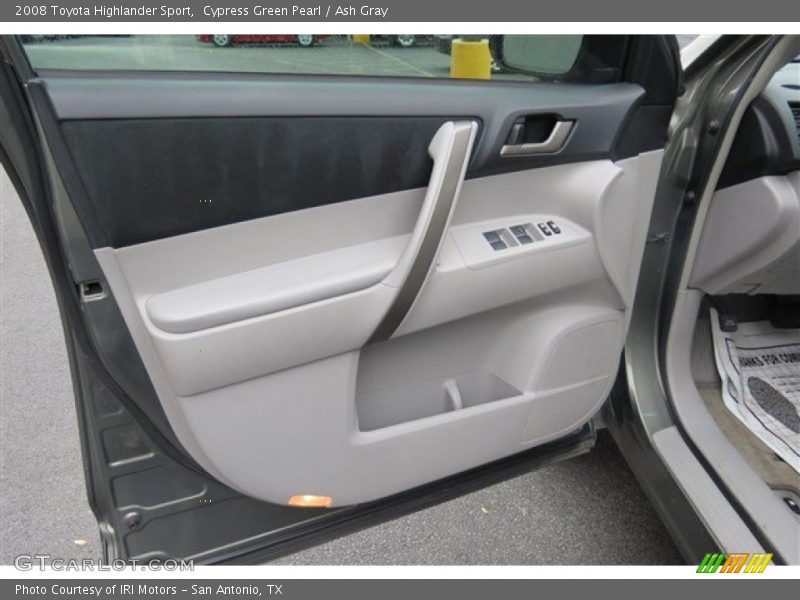 Cypress Green Pearl / Ash Gray 2008 Toyota Highlander Sport