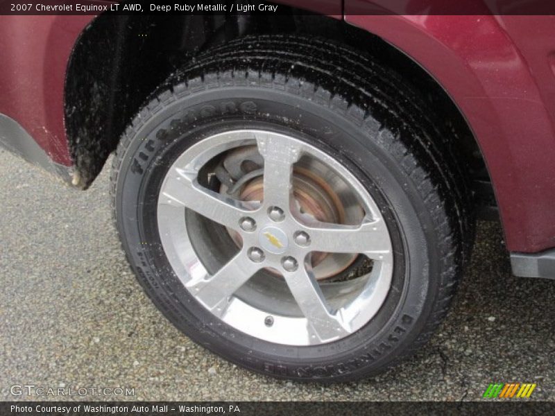 Deep Ruby Metallic / Light Gray 2007 Chevrolet Equinox LT AWD