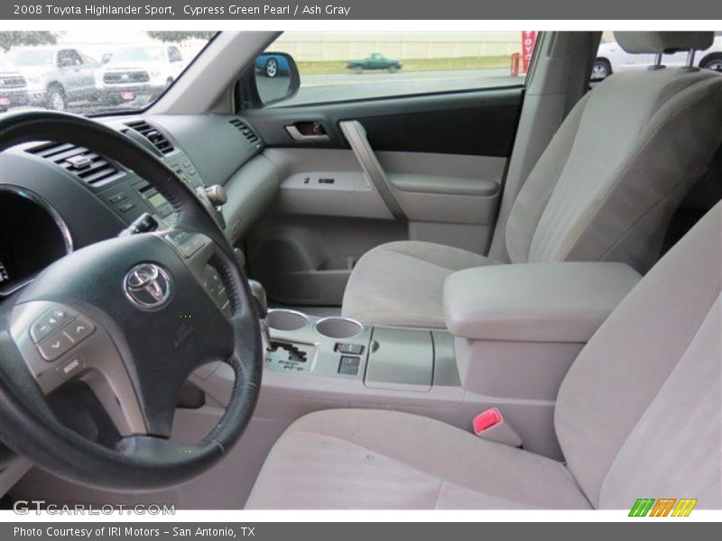 Cypress Green Pearl / Ash Gray 2008 Toyota Highlander Sport