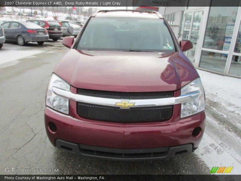 Deep Ruby Metallic / Light Gray 2007 Chevrolet Equinox LT AWD