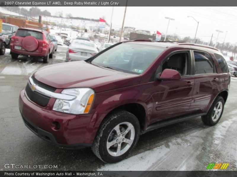 Deep Ruby Metallic / Light Gray 2007 Chevrolet Equinox LT AWD