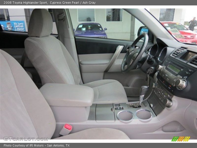 Cypress Green Pearl / Ash Gray 2008 Toyota Highlander Sport