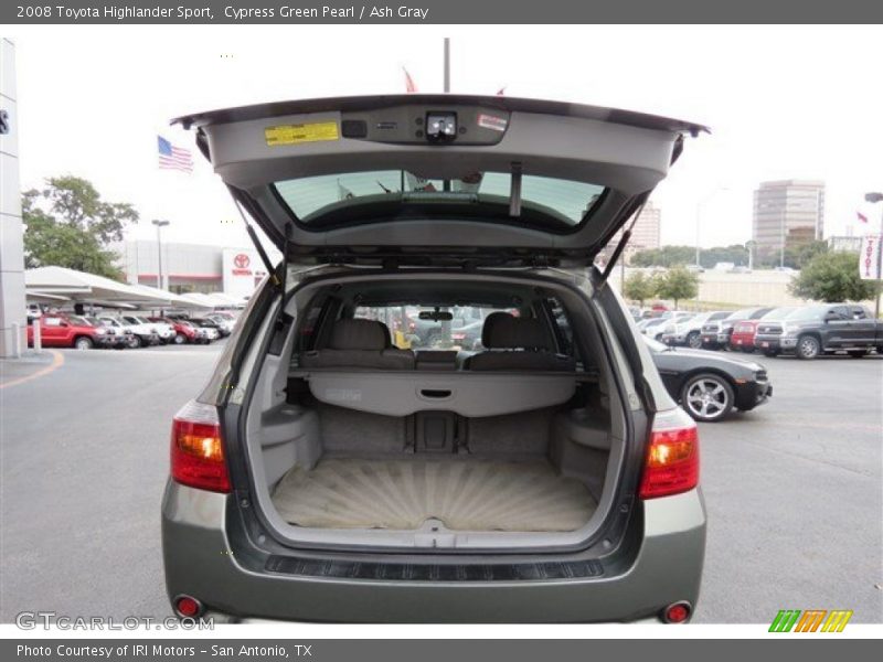 Cypress Green Pearl / Ash Gray 2008 Toyota Highlander Sport