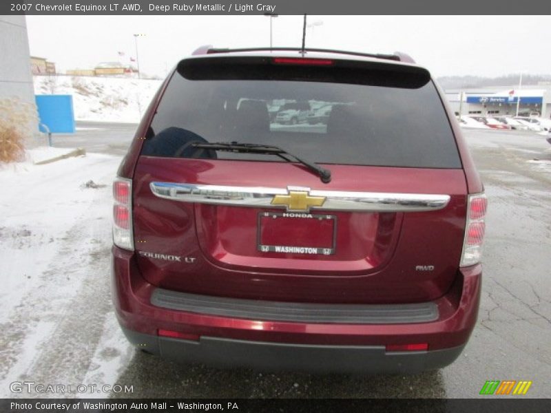 Deep Ruby Metallic / Light Gray 2007 Chevrolet Equinox LT AWD